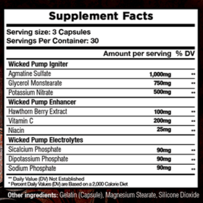 Pump 101 Supplement Facts